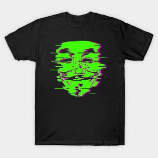 Anon Glitch Green T-Shirt